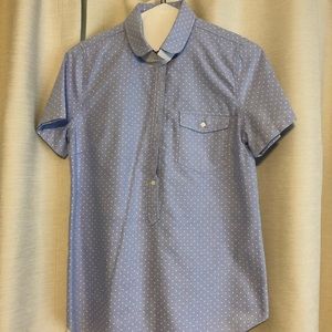 J.Crew Short Sleeve Polka Dot Shirt -S